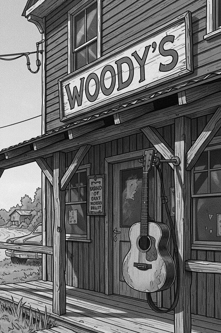 The exterior of Woody's Roadhouse